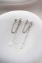 Heliophilia Silver Pendientes de Plata de Ley con Recubrimiento de Rodio